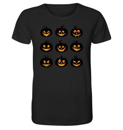 Kürbis Shirt, Halloween Shirt, Herbst T-Shirt, Kürbis Gesichter Shirt, Halloween Outfit, Jack-o-Lantern, Halloween Kostüm