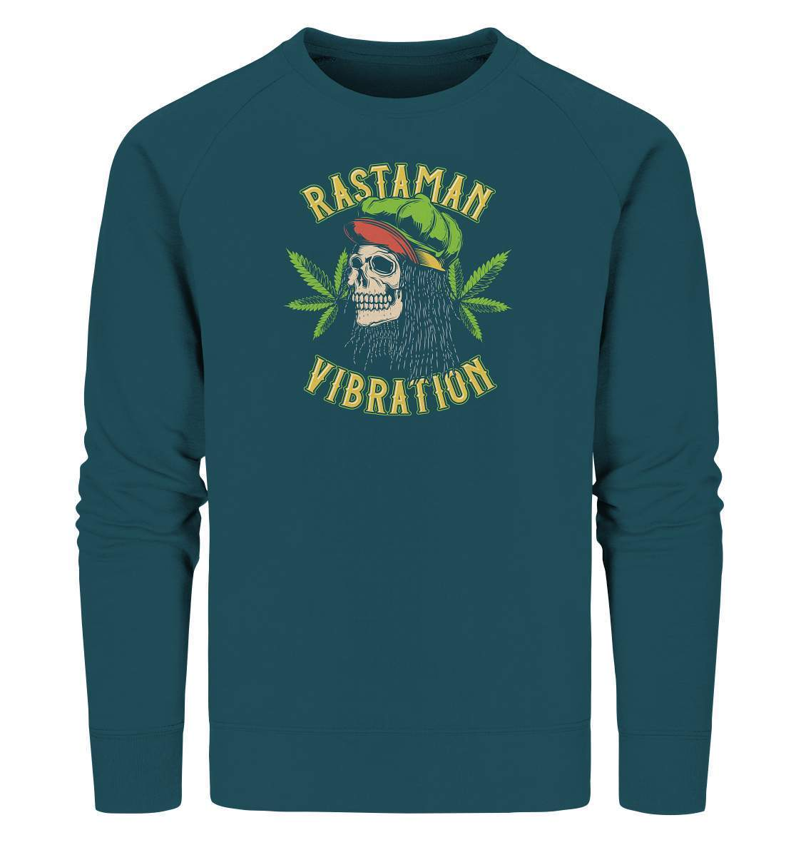 Chillen Rastaman Vibration - Organic Sweatshirt-bong rauchen,cannabis,cannabis legalisierung,chillen,Chillen Rastaman Vibration,dampfen,entspannen,fun shirt,gras rauchen,kiffen,medizin,rauchen,weed