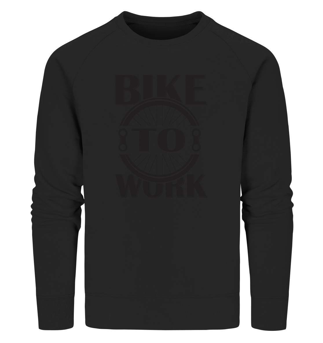 Fahrrad Bike To Work - CO2 neutral zur Arbeit - Organic Sweatshirt-Bike to work,CO2,Fahrrad,fahrradbekleidung,fahrradbekleidung damen,fahrradbekleidung herren,Fahrradfahrer,geschenk für radfahrer,leidenschaft,Mountain Bike,Radfahrer,radfahrer nebeneinander,xxl fahrrad