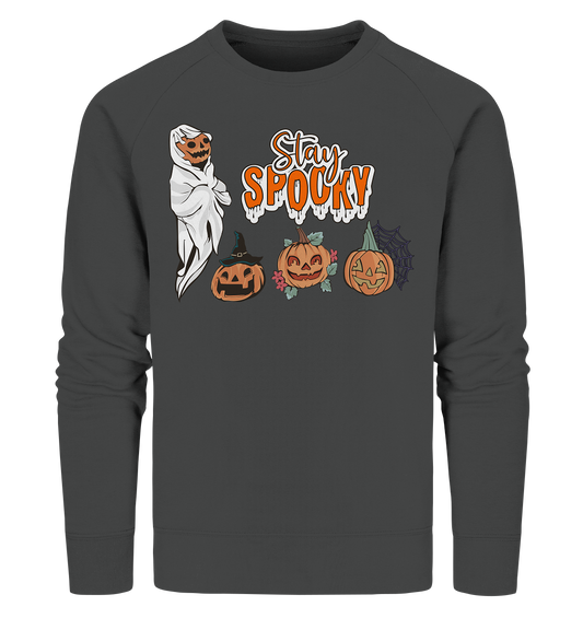 Kürbis Shirt, Halloween Shirt, Herbst T-Shirt, Kürbis Gesichter Shirt, Halloween Outfit, Stay Spooky, Halloween Kostüm  - Organic Sweatshirt