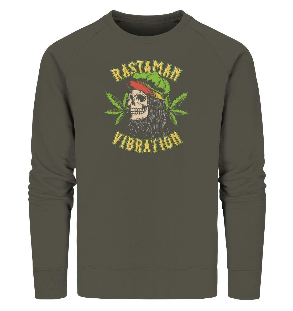 Chillen Rastaman Vibration - Organic Sweatshirt-bong rauchen,cannabis,cannabis legalisierung,chillen,Chillen Rastaman Vibration,dampfen,entspannen,fun shirt,gras rauchen,kiffen,medizin,rauchen,weed