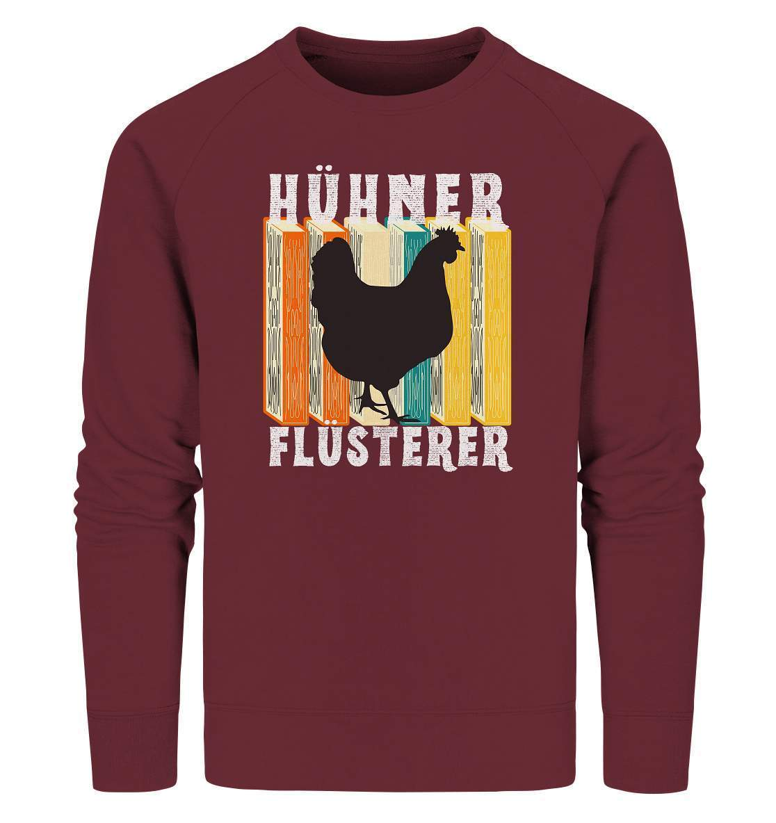 Hühner Flüsterer Lustiges Landwirt Geflügel Bauer - Organic Sweatshirt-bauer,geflügel,geflügelverein,Geschenk,geschenkidee,hahn,hobbyzucht,hobbyzüchter,hunh,hähnchen,hähne,hühnchen,hühner,hühnerfarm,hühnerstall,hühnerzüchter,landwirt,verrücktes Huhn