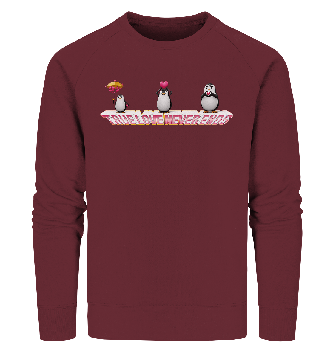 Personalisiertes Geschenk Idee für Mann und Frau zum Valentinstag, Jahrestag, Hochzeitstag oder zur Hochzeit - Organic Sweatshirt