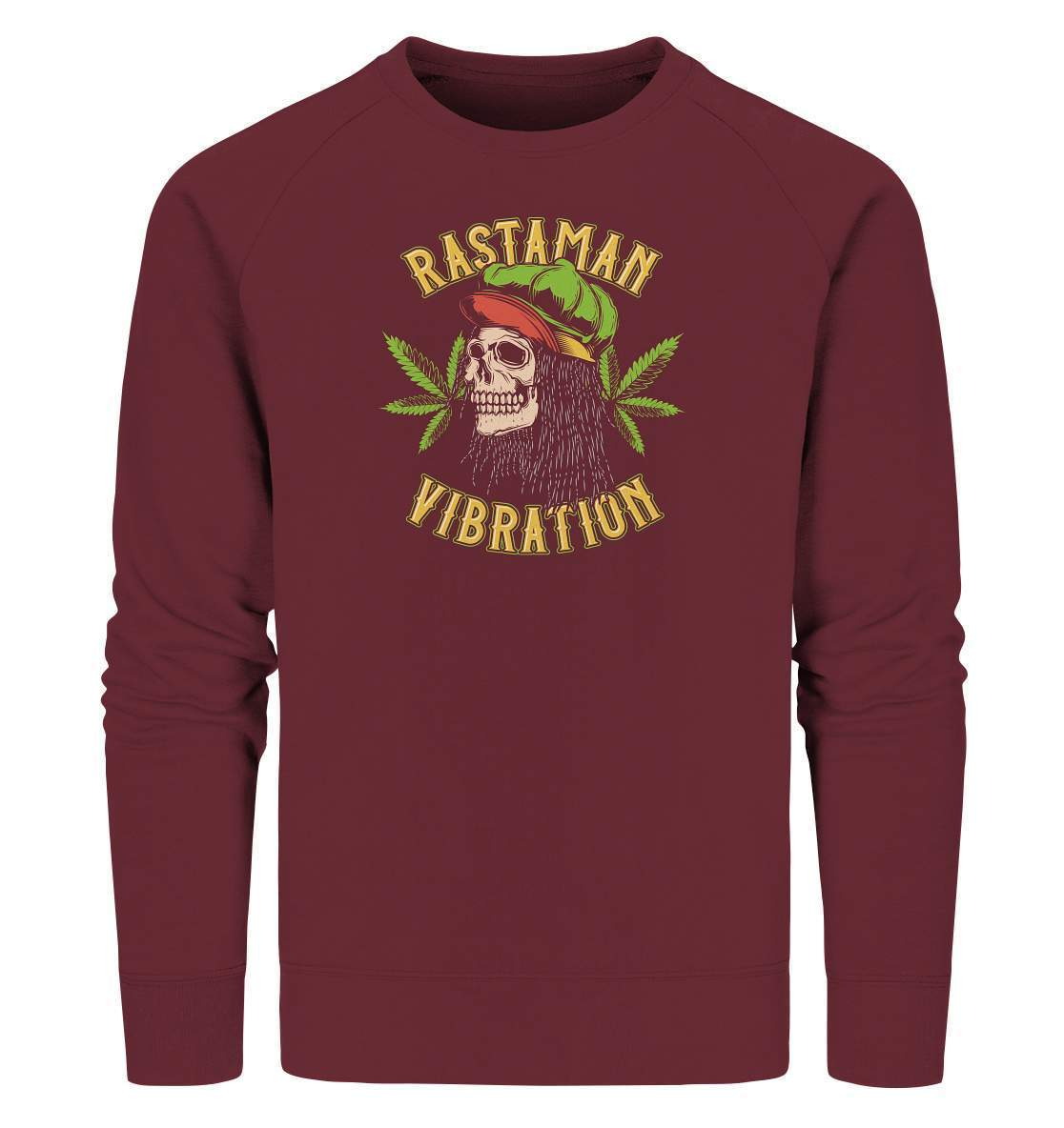 Chillen Rastaman Vibration - Organic Sweatshirt-bong rauchen,cannabis,cannabis legalisierung,chillen,Chillen Rastaman Vibration,dampfen,entspannen,fun shirt,gras rauchen,kiffen,medizin,rauchen,weed