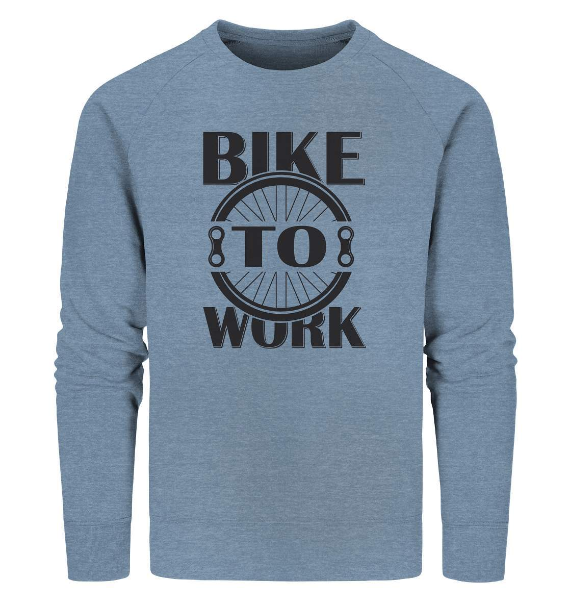 Fahrrad Bike To Work - CO2 neutral zur Arbeit - Organic Sweatshirt-Bike to work,CO2,Fahrrad,fahrradbekleidung,fahrradbekleidung damen,fahrradbekleidung herren,Fahrradfahrer,geschenk für radfahrer,leidenschaft,Mountain Bike,Radfahrer,radfahrer nebeneinander,xxl fahrrad