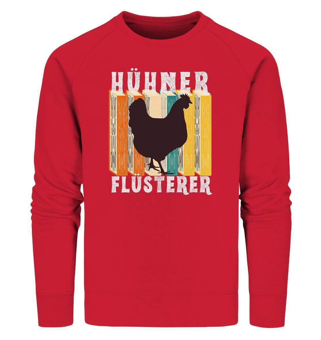 Hühner Flüsterer Lustiges Landwirt Geflügel Bauer - Organic Sweatshirt-bauer,geflügel,geflügelverein,Geschenk,geschenkidee,hahn,hobbyzucht,hobbyzüchter,hunh,hähnchen,hähne,hühnchen,hühner,hühnerfarm,hühnerstall,hühnerzüchter,landwirt,verrücktes Huhn