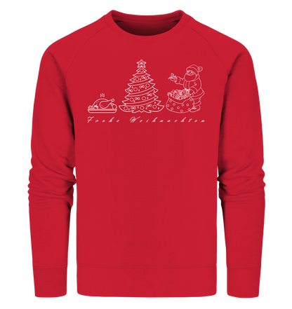 Weihnachtspullover Weihnachtsmann Weihnachtsgans Weihnachtsbaum - Organic Sweatshirt