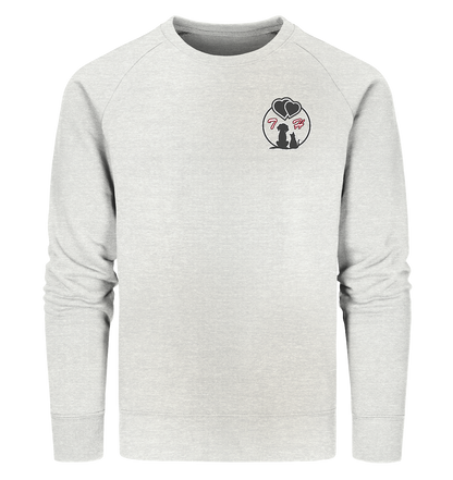 Paar Outfit Hund und Katz mit Initialen personalisiert Buchstaben Name Kombi Pullover Partner - Organic Sweatshirt