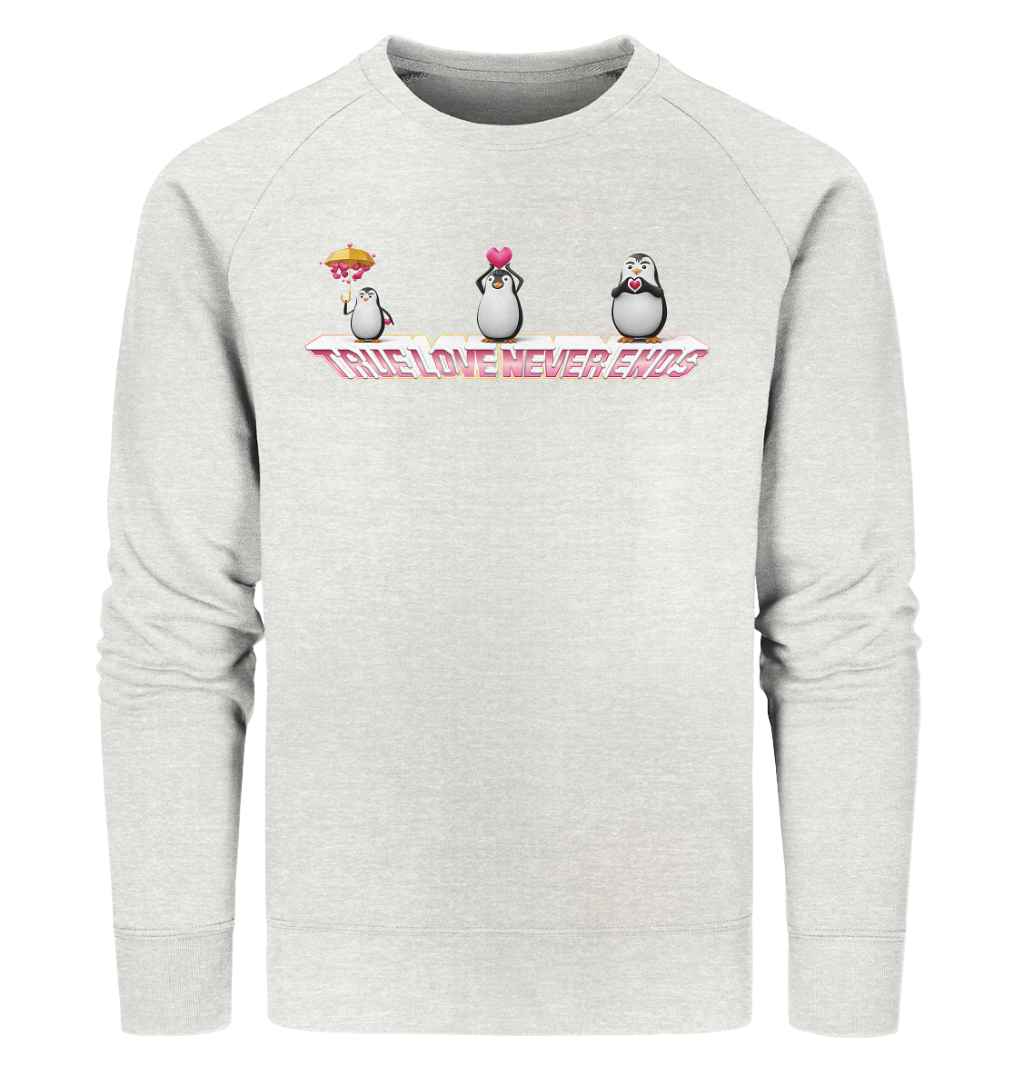 Personalisiertes Geschenk Idee für Mann und Frau zum Valentinstag, Jahrestag, Hochzeitstag oder zur Hochzeit - Organic Sweatshirt