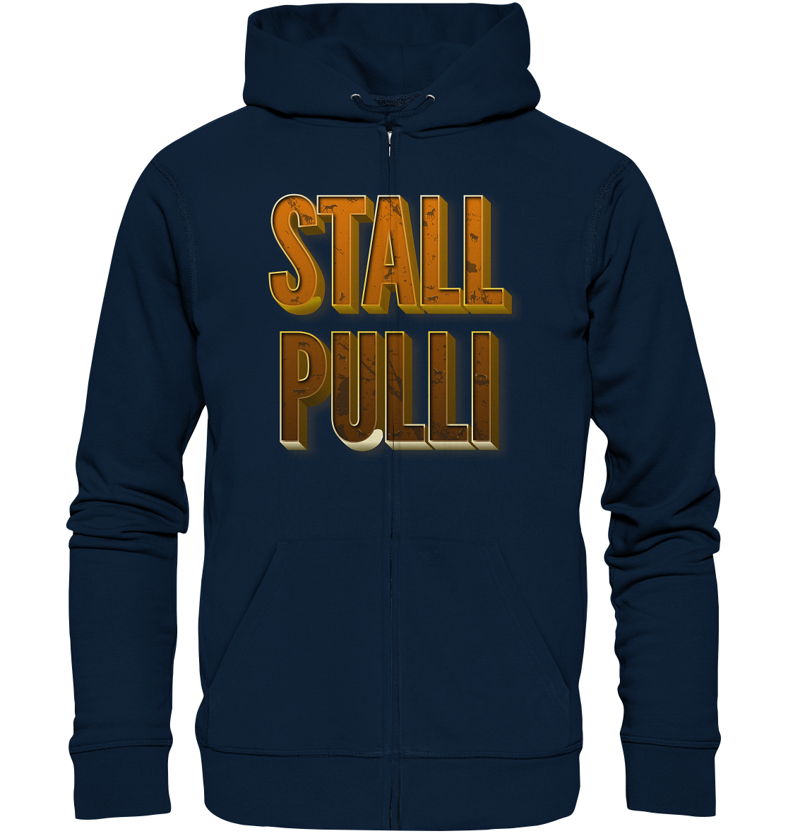 Stall Pulli - Personalisiert Reiterin Pferdesport Pferdenarr Pferderennen - Organic Zipper