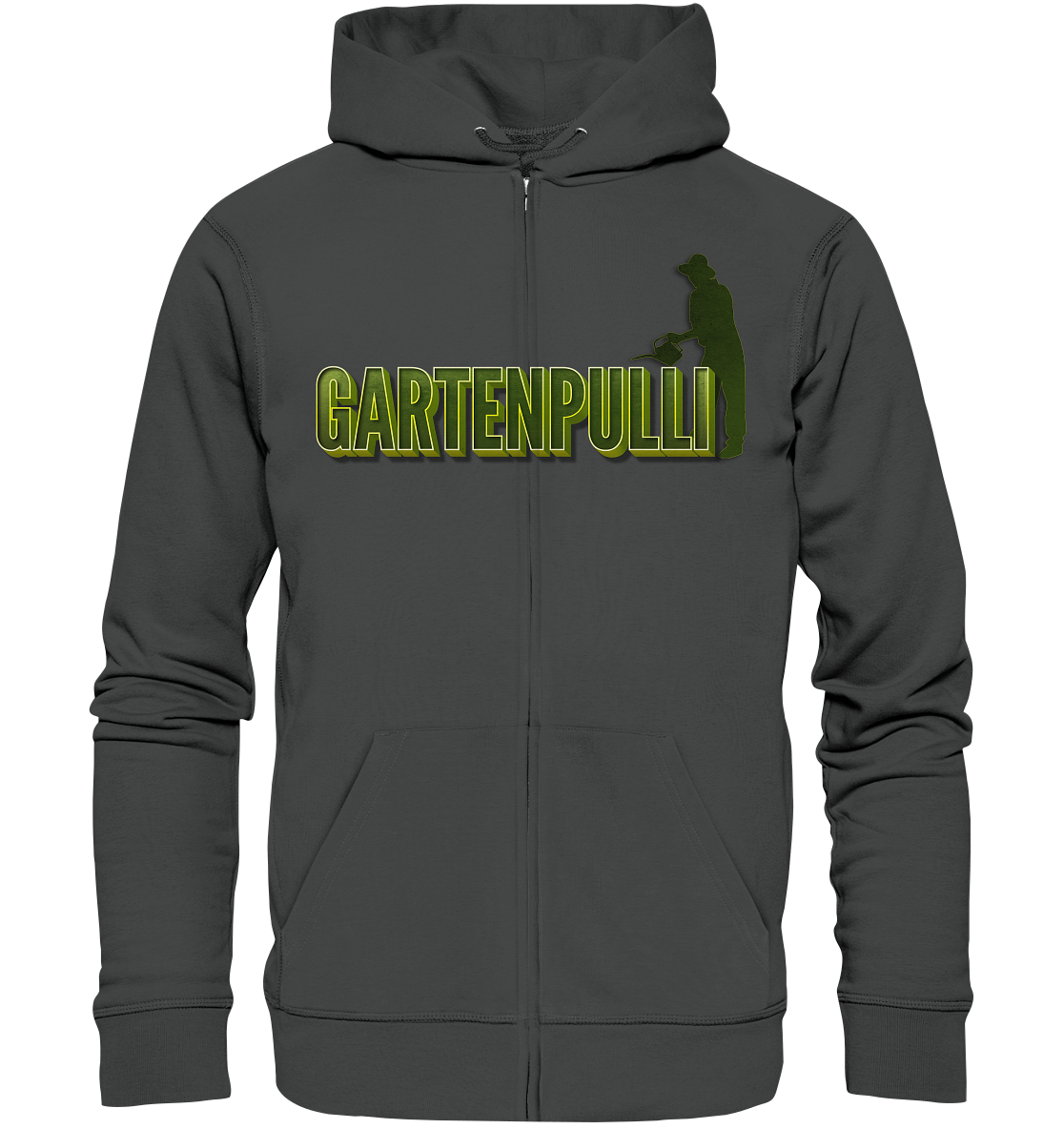 Gartenpulli - Garten Pulli Gartenarbeit Gärtner Gärtnerei - Organic Zipper