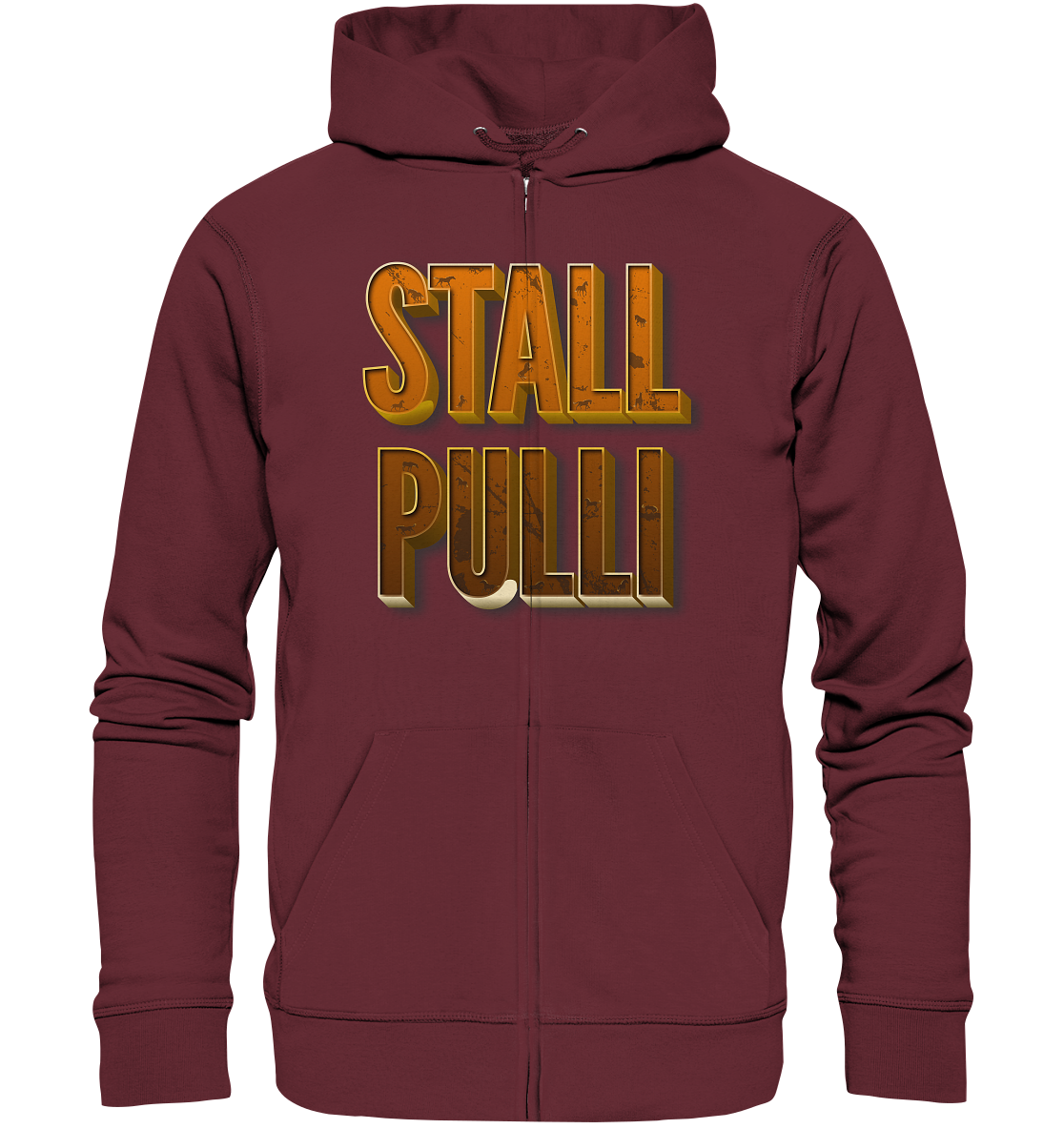 Stall Pulli - Personalisiert Reiterin Pferdesport Pferdenarr Pferderennen - Organic Zipper