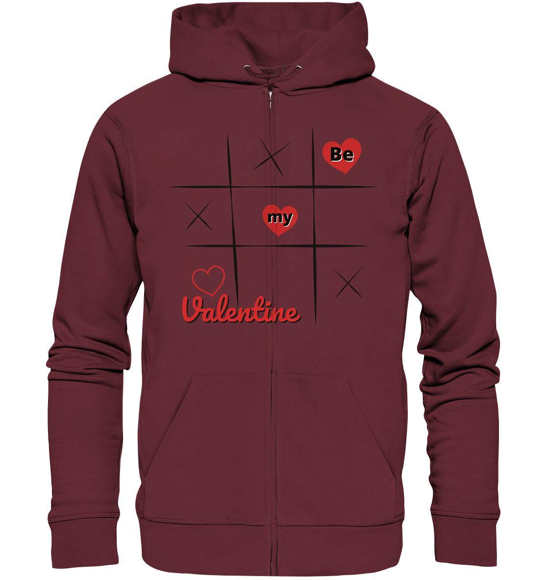 Valentinstag Be my Valentine Tic Tac Toe Perfekt für deinen Schatz - Organic Zipper-14. Februar,be my valentine,große Liebe,herz,klassisches Spiel,liebe,tag der verliebten,tic tac toe,valentines day,Valentinstag,Valentinstag Frauen,Valentinstag für Männer,Valentinstag Geschenk,Valentinstag Ideen,verliebt