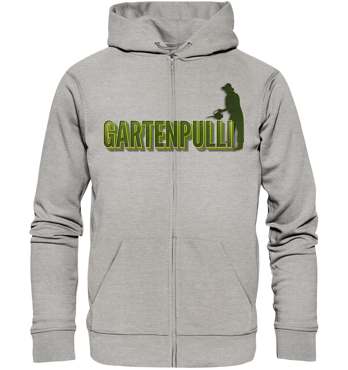 Gartenpulli - Garten Pulli Gartenarbeit Gärtner Gärtnerei - Organic Zipper