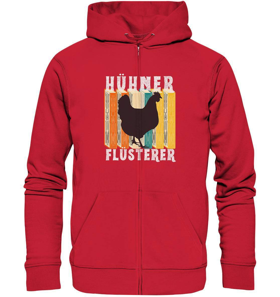 Hühner Flüsterer Lustiges Landwirt Geflügel Bauer - Organic Zipper-