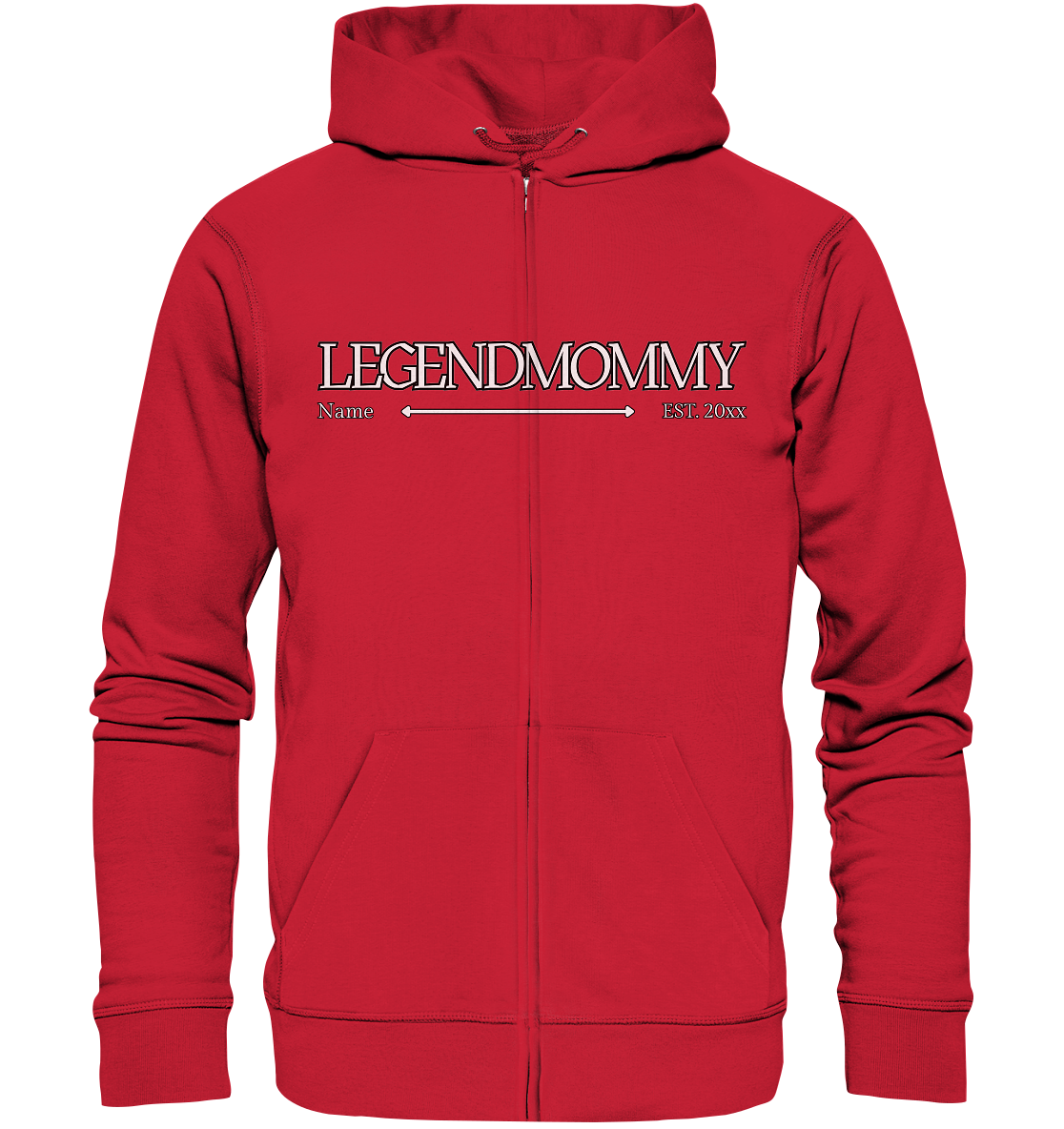 Legendmommy mit Name und Jahr personalisiertes Geschenk für Mutter, Mama - Organic Zipper