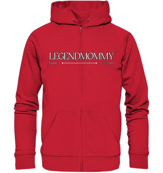 Legendmommy mit Name und Jahr personalisiertes Geschenk für Mutter, Mama - Organic Zipper