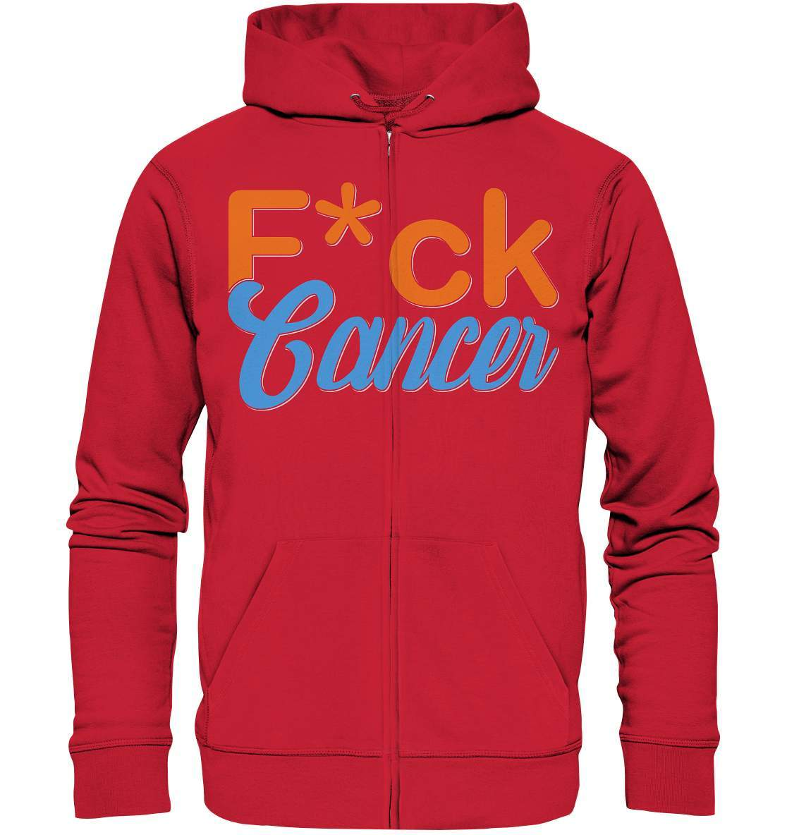 Fuck Cancer - Krebs Brustkrebs Lungenkrebs F*ck Cancer - Organic Zipper-blutkrebs,brustkrebs,chemotherapie,darmkrebs,F*ck cancer,hautkrebs,heilung,hoffnung,kampf gegen krebs,Krebs,leukemie,Scheiß auf Krebs