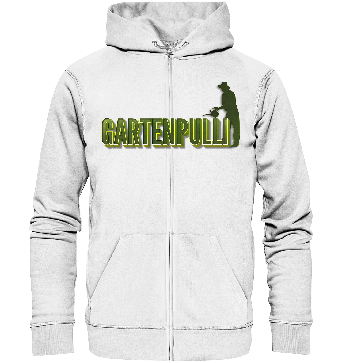 Gartenpulli - Garten Pulli Gartenarbeit Gärtner Gärtnerei - Organic Zipper