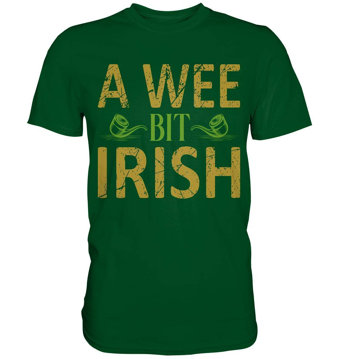 St. Patricks Day Outfit für den irischen Nationalfeiertag - A wee bit Irish - Premium Shirt-day saint patrick,feiertag in Irland,greenbeer,heilige st patrick,irischer Feiertag,kleeblatt st patricks day,Sankt Patrick day,sankt patrick day 2022,sankt patricks tag,sankt patriks day,st patrick irland,st patricks day,thanks patrick day