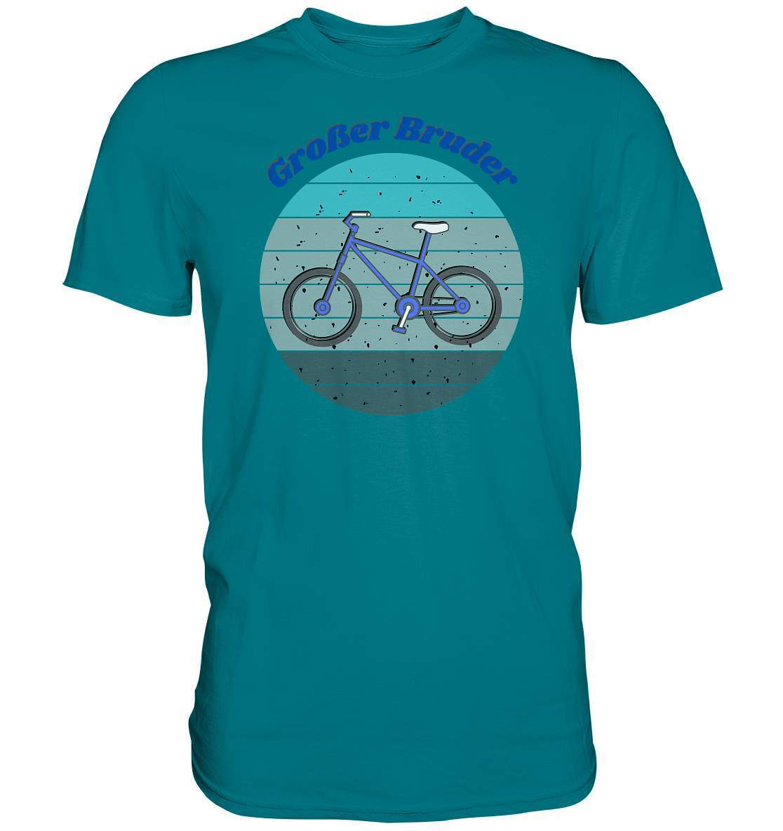 Geschwister Outfit - Großer Bruder Fahrrad - Premium Shirt-bruder geschwister,brüder,Fahrrad,Geschenk,Geschenkidee,geschwister,geschwister outfit,geschwisterliebe,Großer bruder,herz,jungen,liebe,lieblingsteil,männer,perfekte grafik,sohn,stolzer bruder,trendy,Vintage,Vintage style,wunderschönes Design