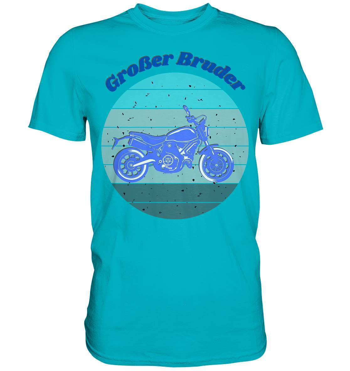 Geschwister Outfit - Großer Bruder Motorrad - Premium Shirt-biker,bruder geschwister,brüder,Geschenk,Geschenkidee,geschwister,geschwister outfit,geschwisterliebe,Großer bruder,herz,jungen,liebe,lieblingsteil,Motorrad,männer,perfekte grafik,sohn,stolzer bruder,trendy,Vintage,Vintage style,wunderschönes Design