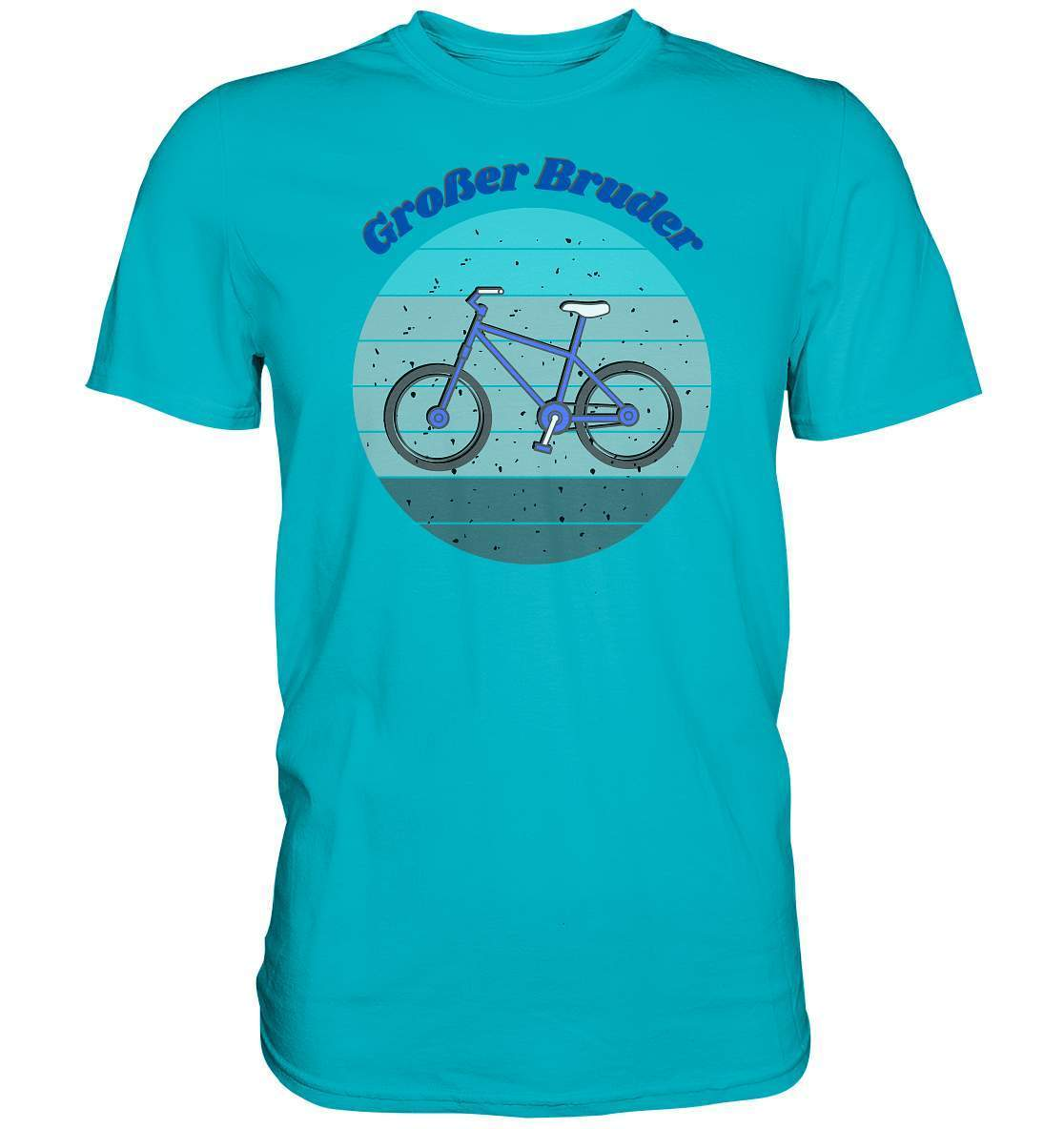 Geschwister Outfit - Großer Bruder Fahrrad - Premium Shirt-bruder geschwister,brüder,Fahrrad,Geschenk,Geschenkidee,geschwister,geschwister outfit,geschwisterliebe,Großer bruder,herz,jungen,liebe,lieblingsteil,männer,perfekte grafik,sohn,stolzer bruder,trendy,Vintage,Vintage style,wunderschönes Design