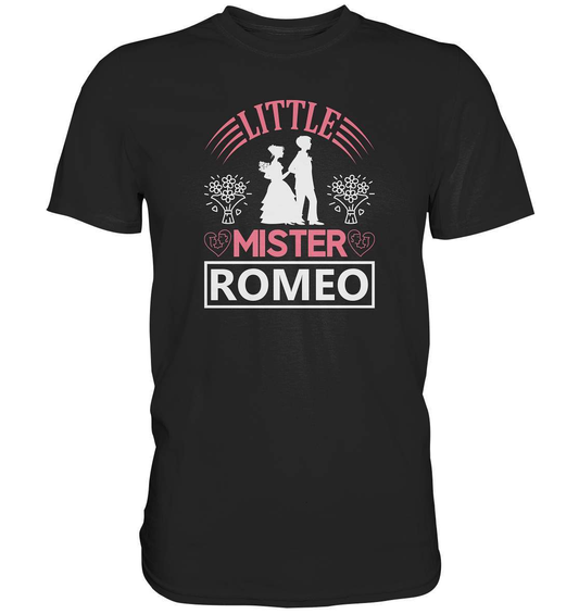 Valentinstag Little Mister Romeo - Premium Shirt-14 Februar,Anti Valentinstag,be my valentine,frisch verliebt,für verliebte,große Liebe,Little Mister Romeo,lover,tag der verliebten,valentines day,Valentinstag,Valentinstag Geschenk,Valentinstag Ideen