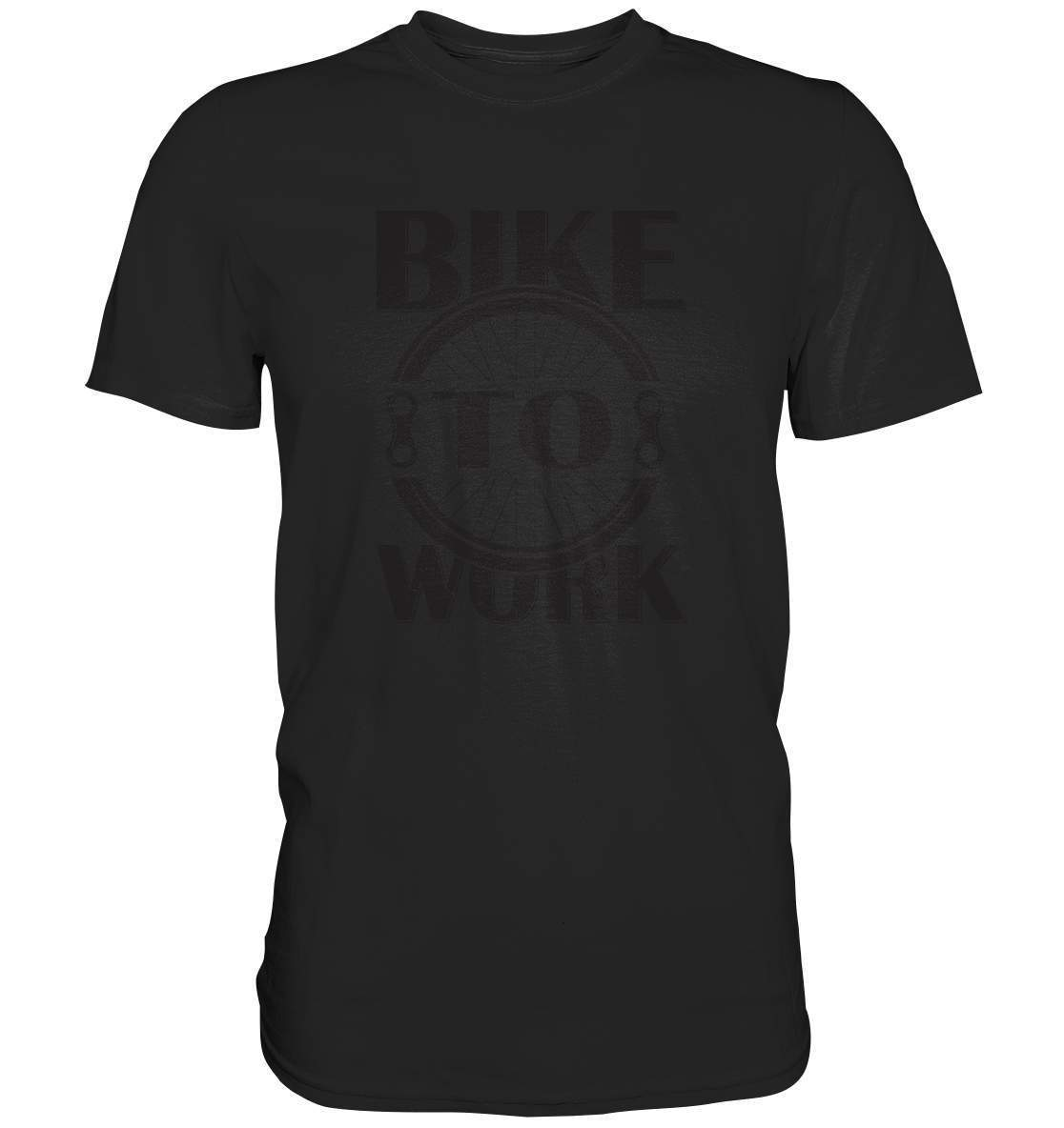 Fahrrad Bike To Work - CO2 neutral zur Arbeit - Premium Shirt-Bike to work,CO2,Fahrrad,fahrradbekleidung,fahrradbekleidung damen,fahrradbekleidung herren,Fahrradfahrer,geschenk für radfahrer,leidenschaft,Mountain Bike,Radfahrer,radfahrer nebeneinander,xxl fahrrad