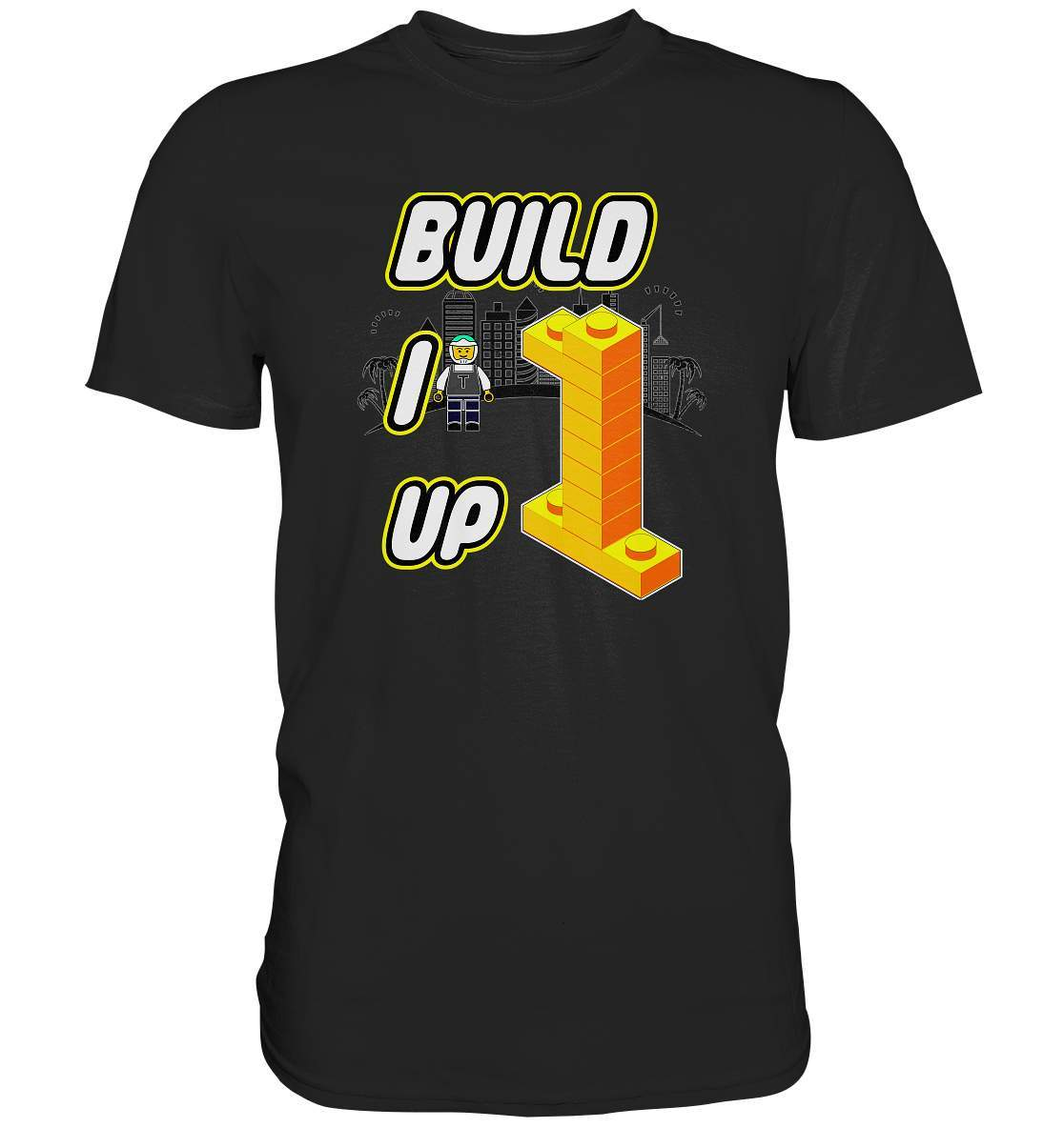 Bausteine Lego Build it up - Premium Shirt-adventure,Blockbausteine,build it up,Duplo,Geburtstag,Geschenkidee,jungen,Klemmbausteine,Lego,lego bauen,Legofigur,mädchen,Stapelsteine,unisex