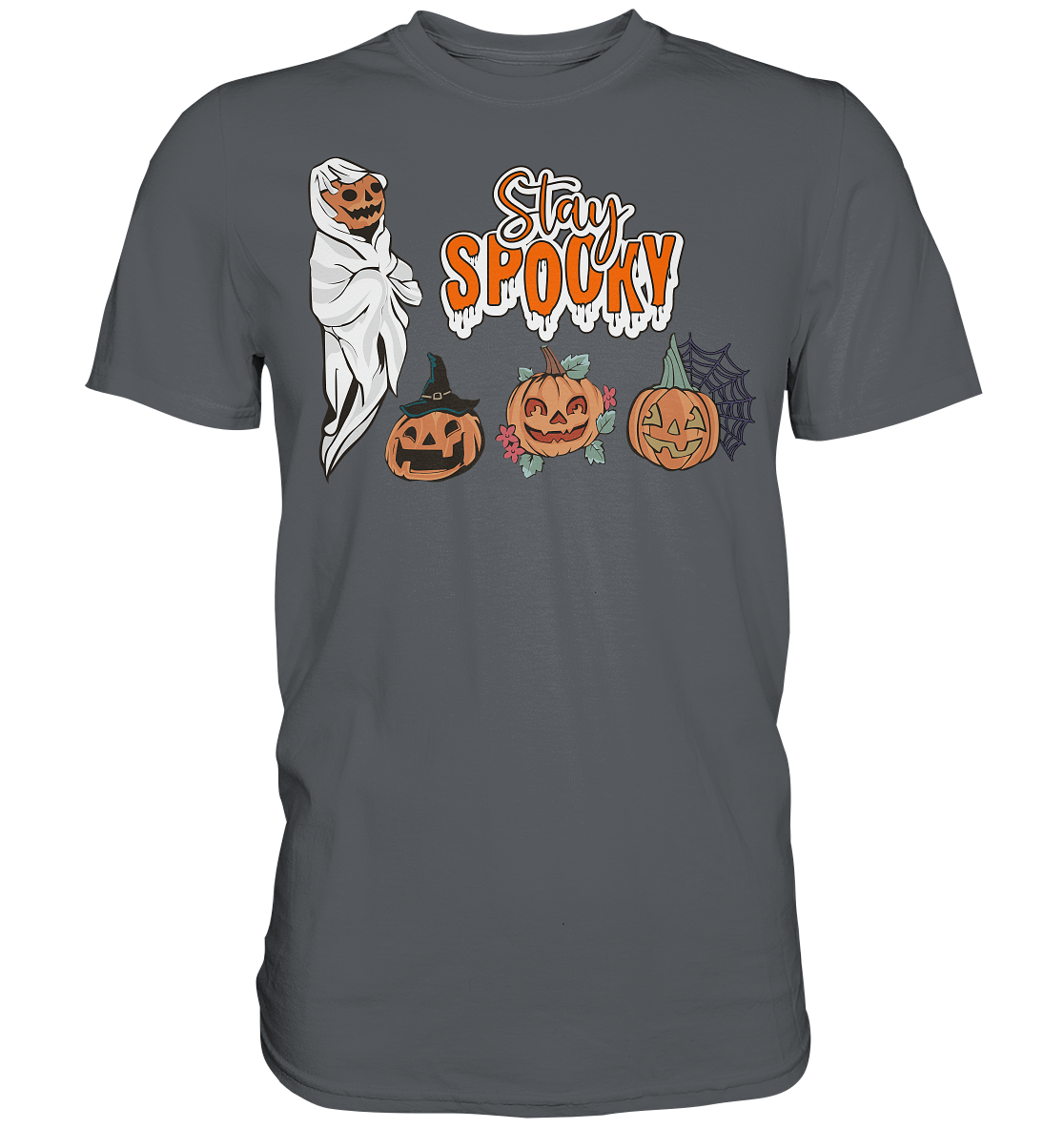 Kürbis Shirt, Halloween Shirt, Herbst T-Shirt, Kürbis Gesichter Shirt, Halloween Outfit, Stay Spooky, Halloween Kostüm  - Premium Shirt