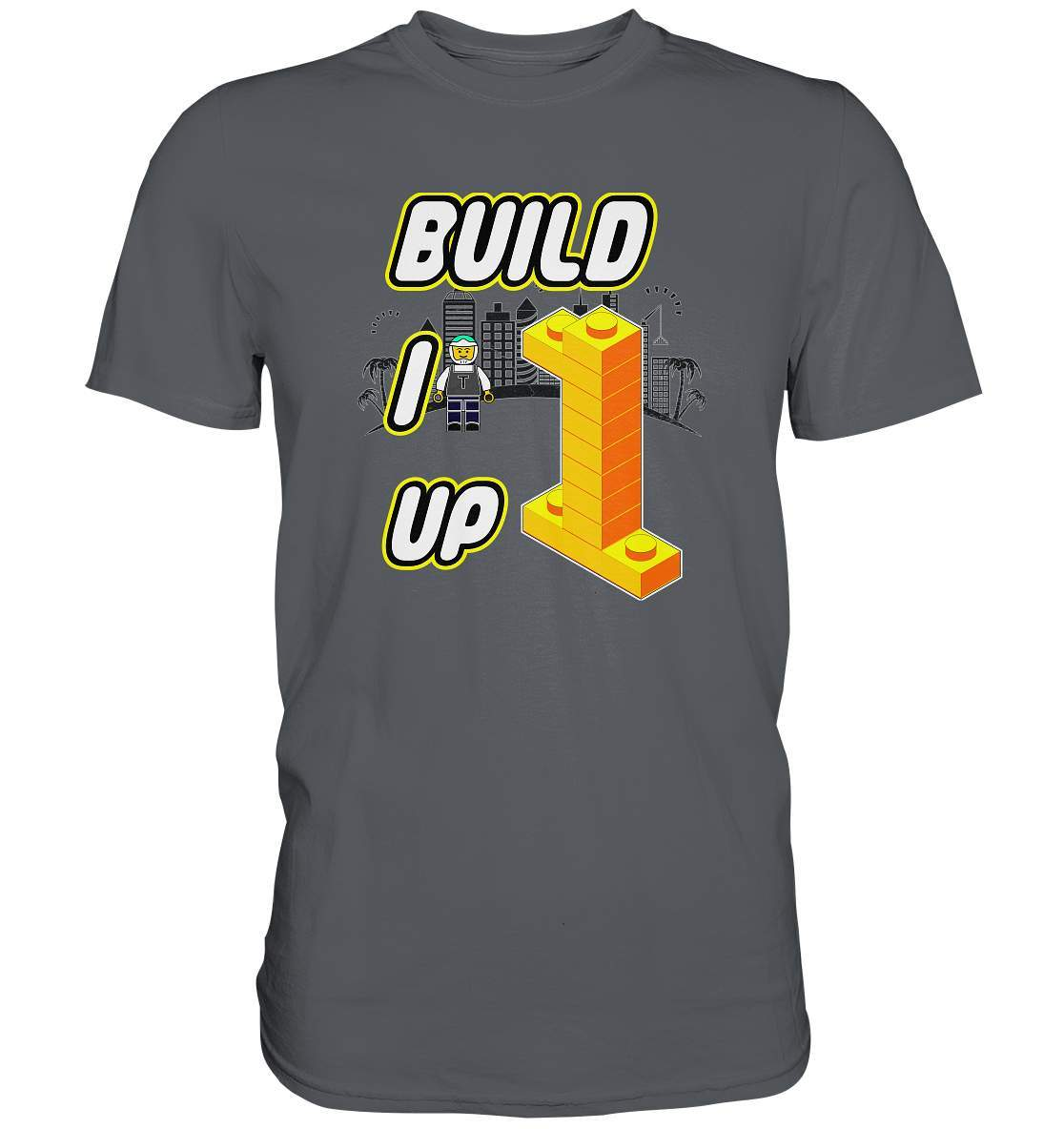 Bausteine Lego Build it up - Premium Shirt-adventure,Blockbausteine,build it up,Duplo,Geburtstag,Geschenkidee,jungen,Klemmbausteine,Lego,lego bauen,Legofigur,mädchen,Stapelsteine,unisex