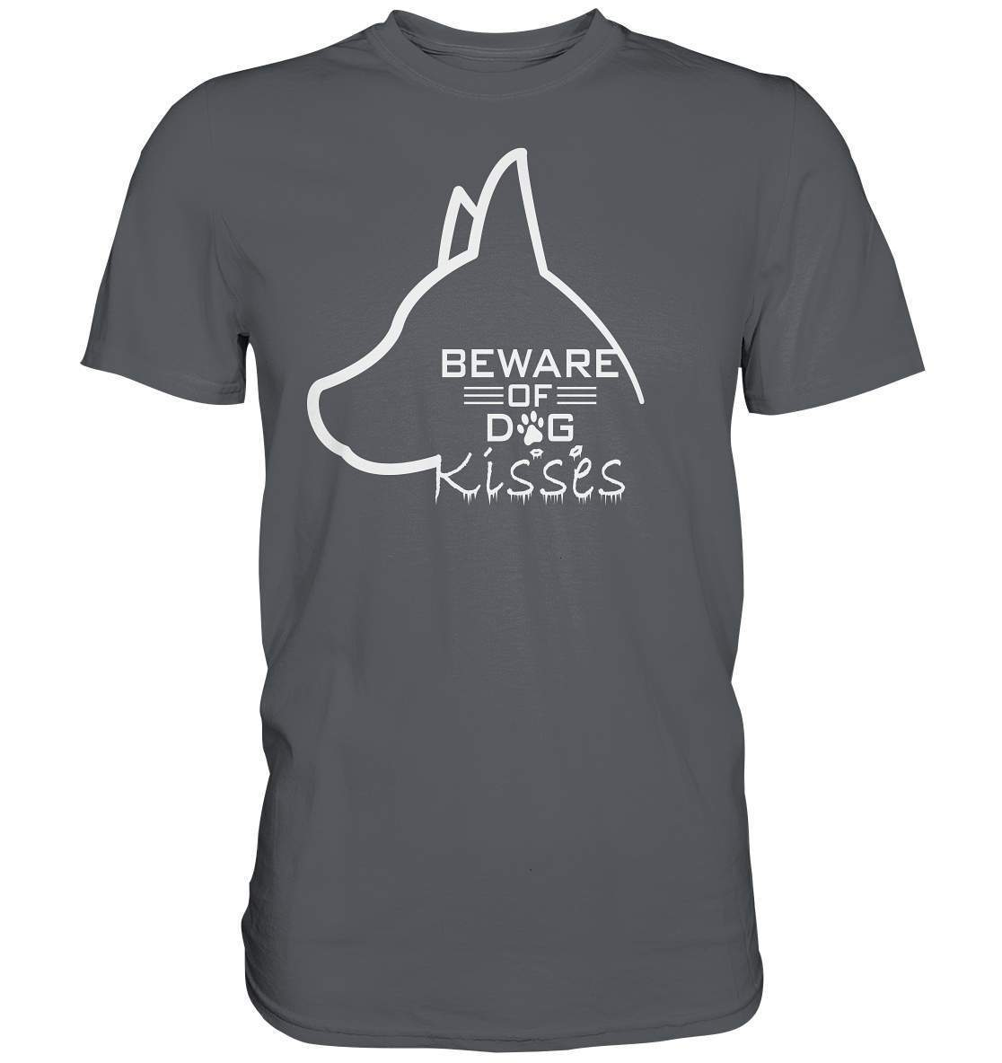 Achtung Hundeküsse - Lustiges Hunde - Premium Shirt-auf den hund gekommen,dog,freude,geburtstgasgeschenk,Geschenk,geschenkidee,humor,hund,hundebesitzer,hundefan,hundehalter,hundeliebhaber,hundeshirt,spaß