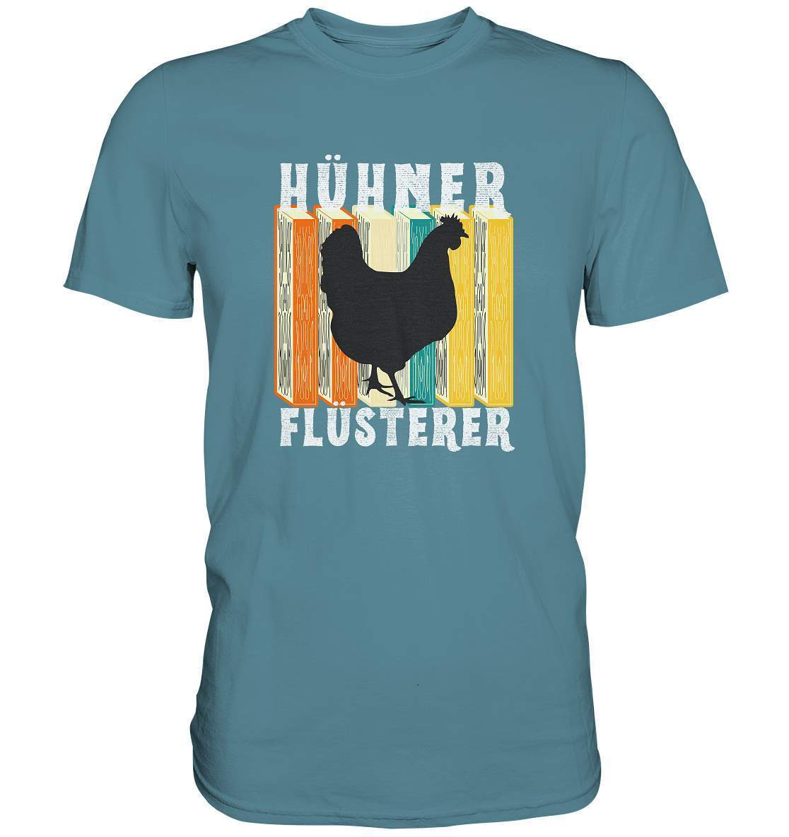 Hühner Flüsterer Lustiges Landwirt Geflügel Bauer - Premium Shirt-bauer,geflügel,geflügelverein,Geschenk,geschenkidee,hahn,hobbyzucht,hobbyzüchter,hunh,hähnchen,hähne,hühnchen,hühner,hühnerfarm,hühnerstall,hühnerzüchter,landwirt,verrücktes Huhn