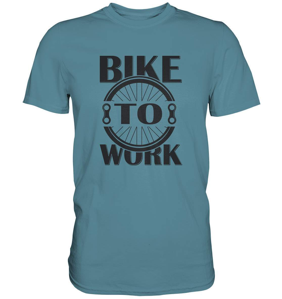 Fahrrad Bike To Work - CO2 neutral zur Arbeit - Premium Shirt-Bike to work,CO2,Fahrrad,fahrradbekleidung,fahrradbekleidung damen,fahrradbekleidung herren,Fahrradfahrer,geschenk für radfahrer,leidenschaft,Mountain Bike,Radfahrer,radfahrer nebeneinander,xxl fahrrad