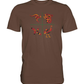 Australiens Schönheit in 4 Elementen - Premium Shirt-aborigines,Australien,boomerang,eingeboren,eingeborene australien,emu,hand,koala,kunst australien,känguru,Outback,punkte,stammeskunst,tasmanisch