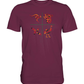 Australiens Schönheit in 4 Elementen - Premium Shirt-aborigines,Australien,boomerang,eingeboren,eingeborene australien,emu,hand,koala,kunst australien,känguru,Outback,punkte,stammeskunst,tasmanisch