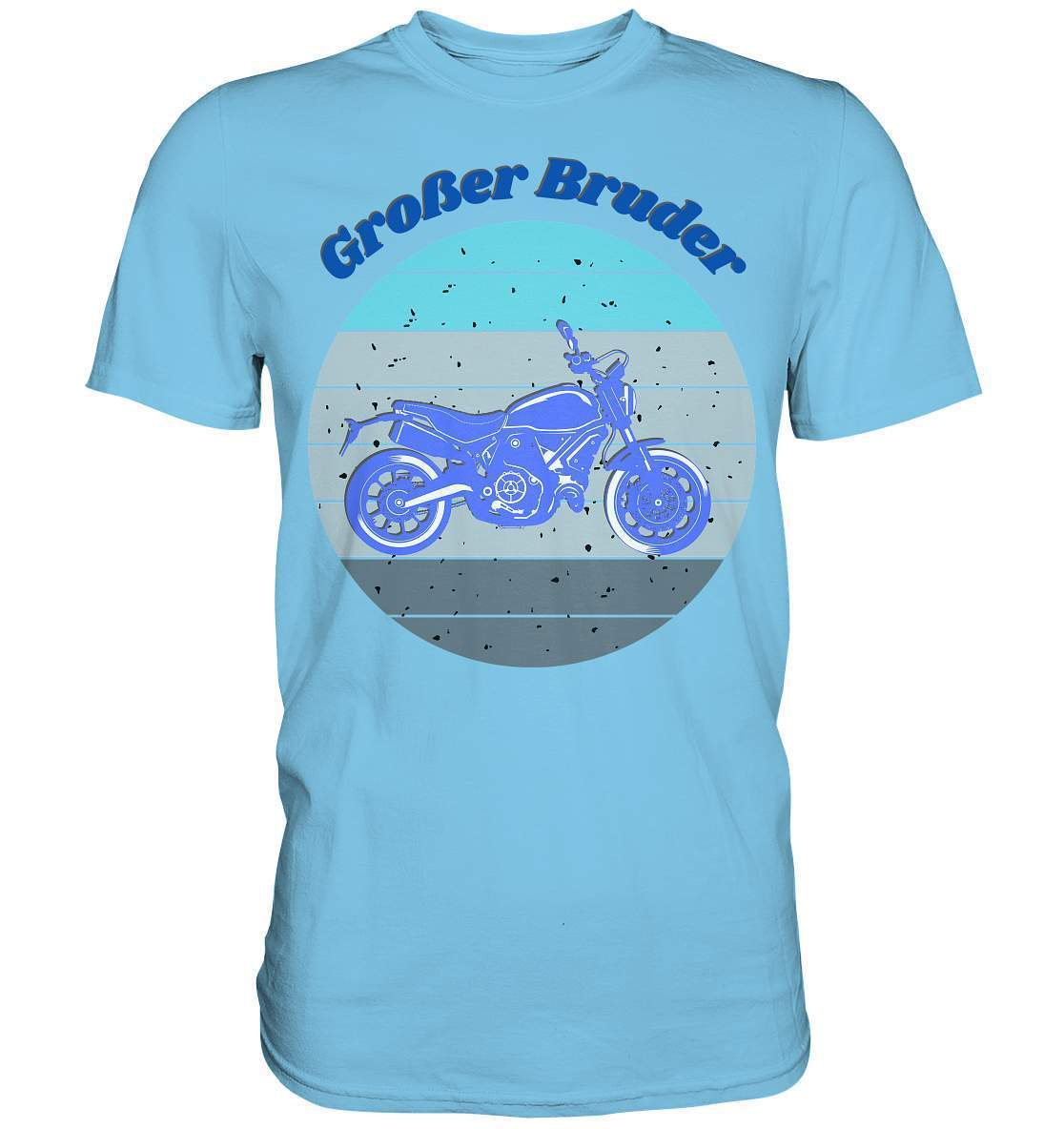 Geschwister Outfit - Großer Bruder Motorrad - Premium Shirt-biker,bruder geschwister,brüder,Geschenk,Geschenkidee,geschwister,geschwister outfit,geschwisterliebe,Großer bruder,herz,jungen,liebe,lieblingsteil,Motorrad,männer,perfekte grafik,sohn,stolzer bruder,trendy,Vintage,Vintage style,wunderschönes Design