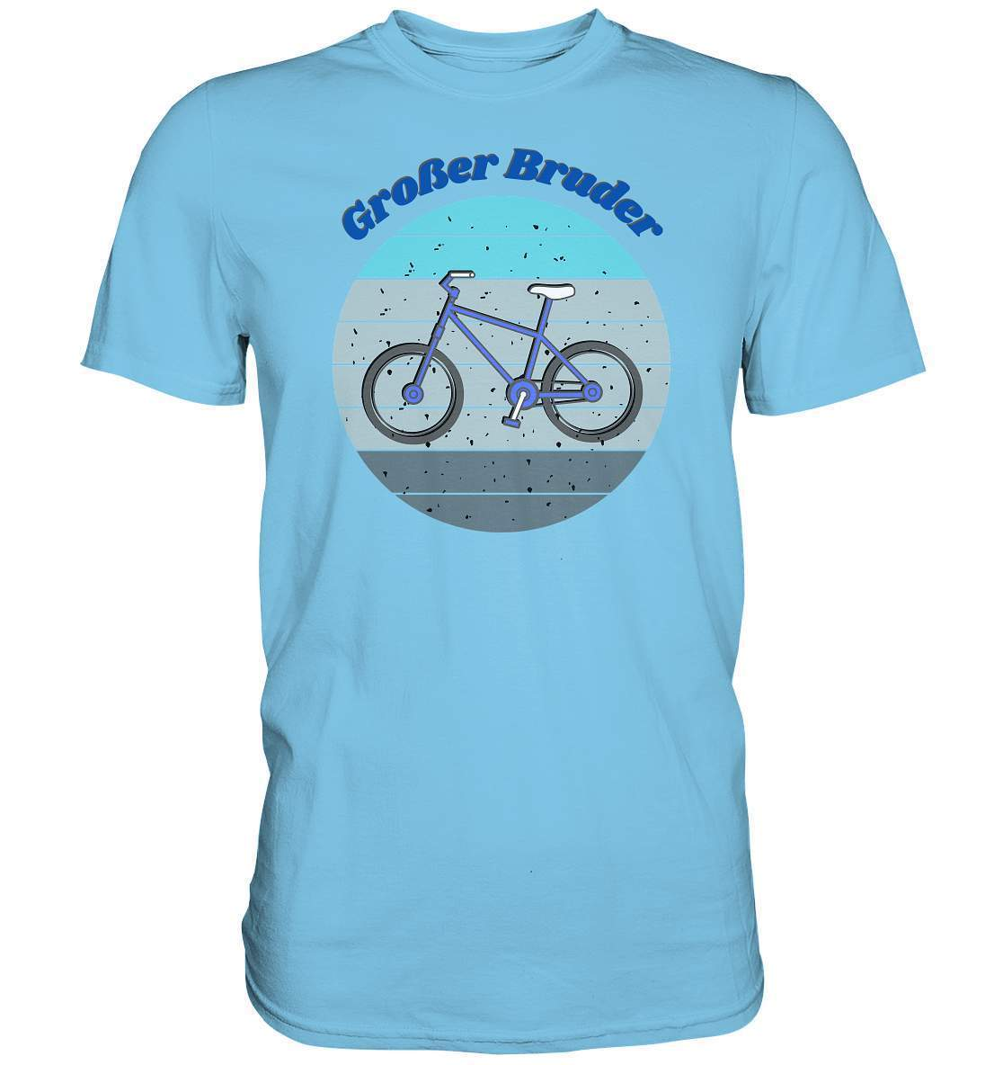 Geschwister Outfit - Großer Bruder Fahrrad - Premium Shirt-bruder geschwister,brüder,Fahrrad,Geschenk,Geschenkidee,geschwister,geschwister outfit,geschwisterliebe,Großer bruder,herz,jungen,liebe,lieblingsteil,männer,perfekte grafik,sohn,stolzer bruder,trendy,Vintage,Vintage style,wunderschönes Design