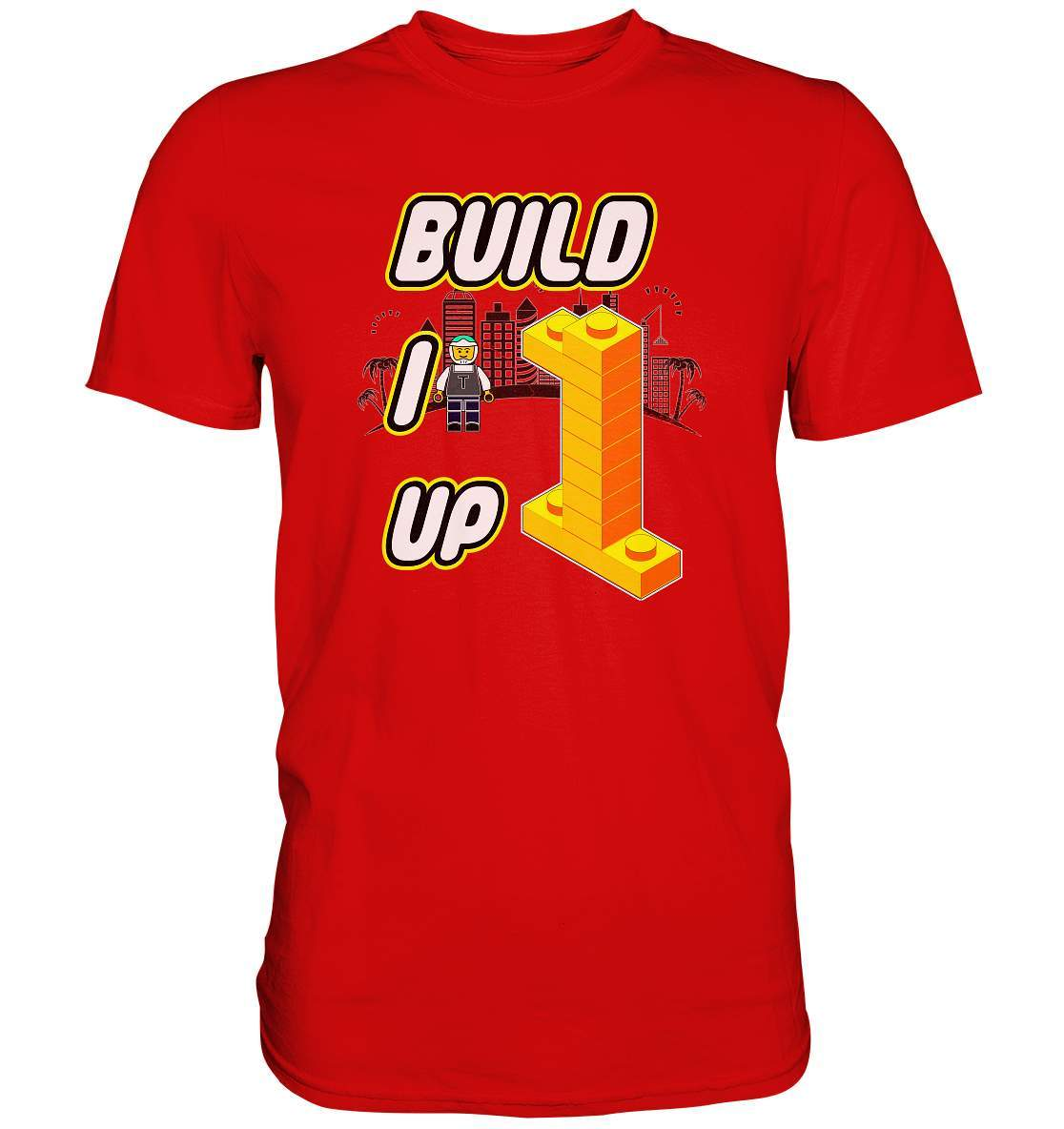 Bausteine Lego Build it up - Premium Shirt-adventure,Blockbausteine,build it up,Duplo,Geburtstag,Geschenkidee,jungen,Klemmbausteine,Lego,lego bauen,Legofigur,mädchen,Stapelsteine,unisex