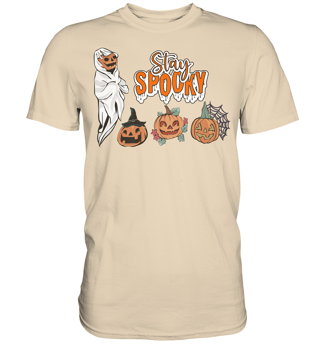 Kürbis Shirt, Halloween Shirt, Herbst T-Shirt, Kürbis Gesichter Shirt, Halloween Outfit, Stay Spooky, Halloween Kostüm  - Premium Shirt