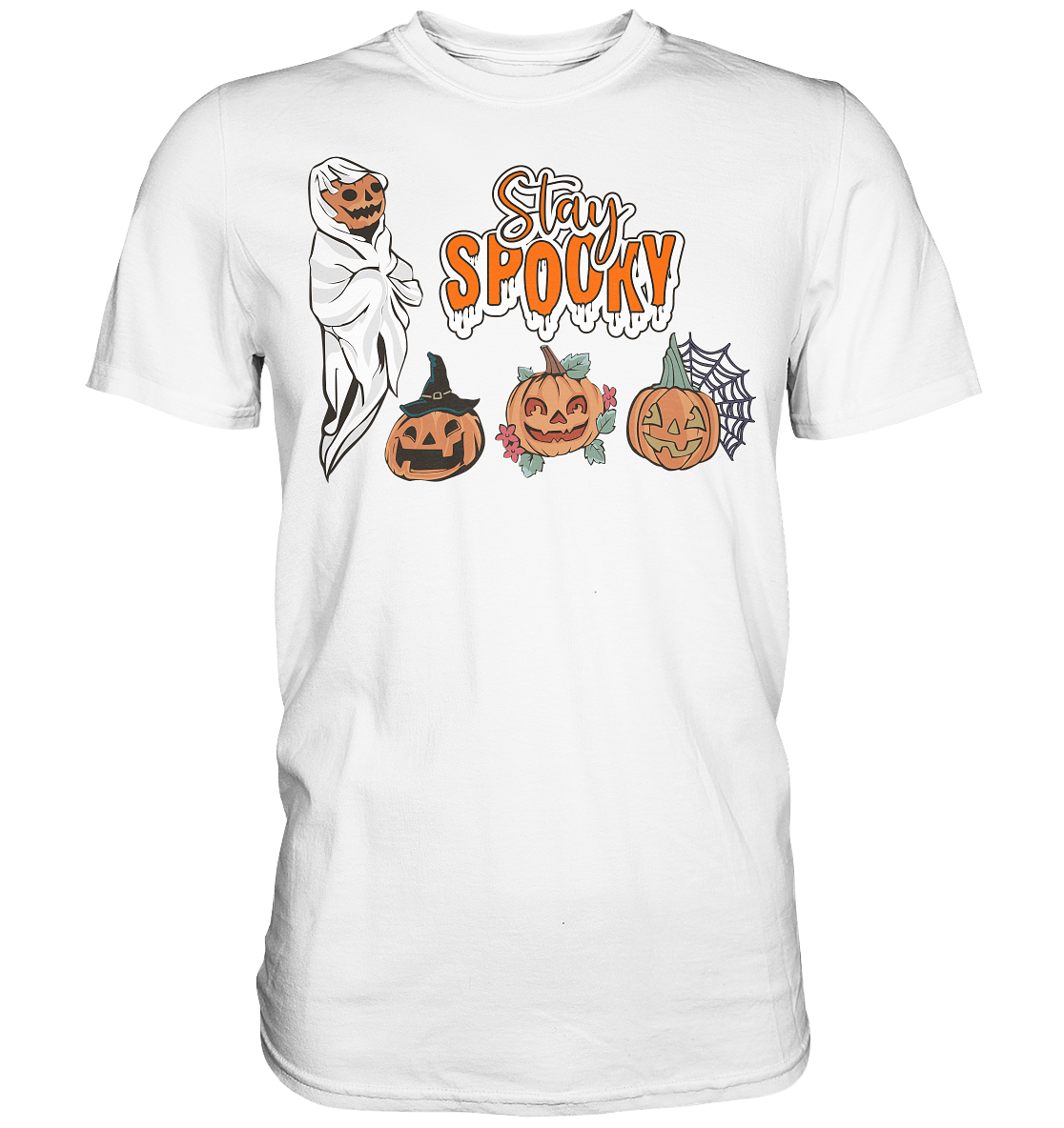 Kürbis Shirt, Halloween Shirt, Herbst T-Shirt, Kürbis Gesichter Shirt, Halloween Outfit, Stay Spooky, Halloween Kostüm  - Premium Shirt