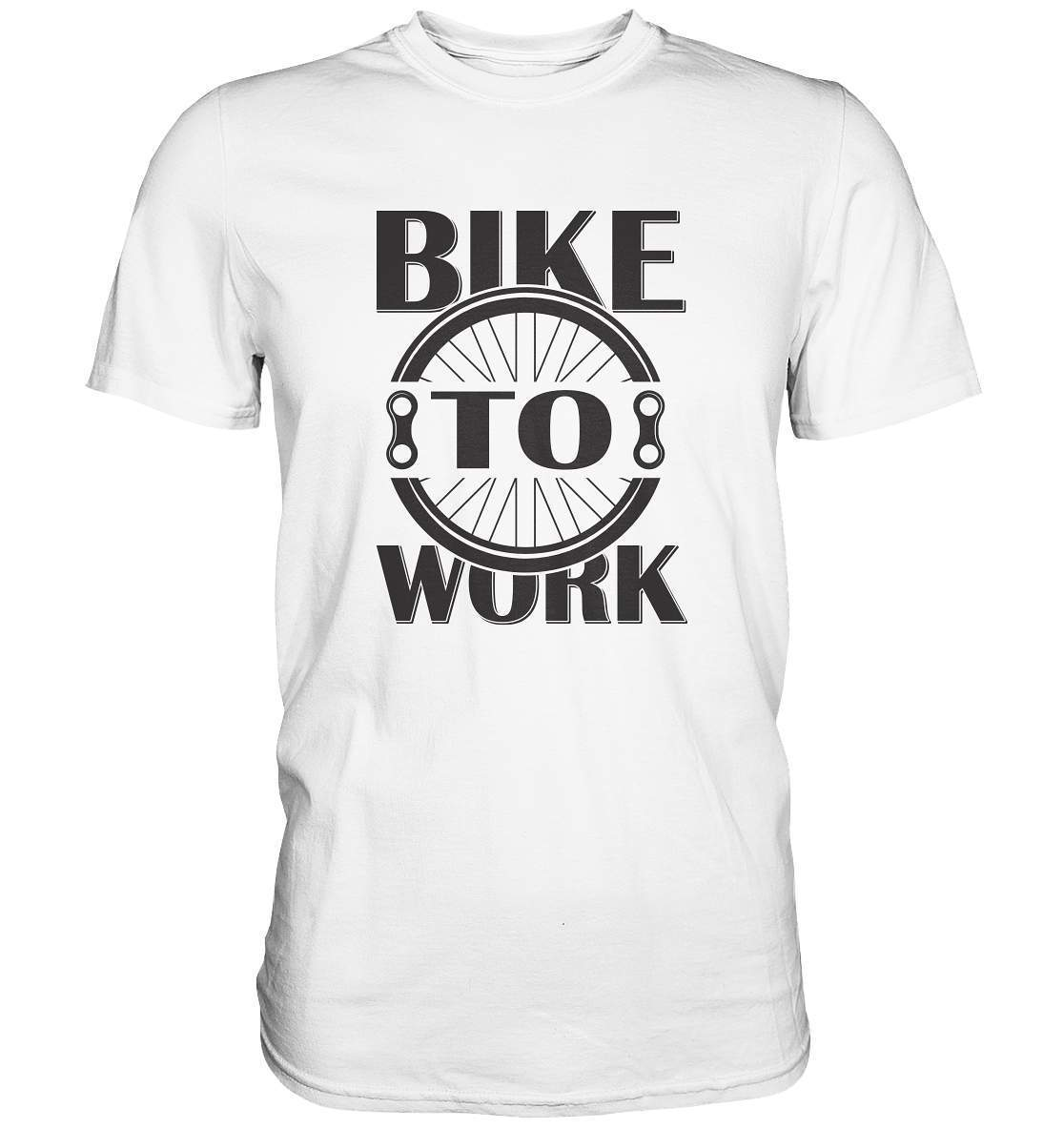 Fahrrad Bike To Work - CO2 neutral zur Arbeit - Premium Shirt-Bike to work,CO2,Fahrrad,fahrradbekleidung,fahrradbekleidung damen,fahrradbekleidung herren,Fahrradfahrer,geschenk für radfahrer,leidenschaft,Mountain Bike,Radfahrer,radfahrer nebeneinander,xxl fahrrad