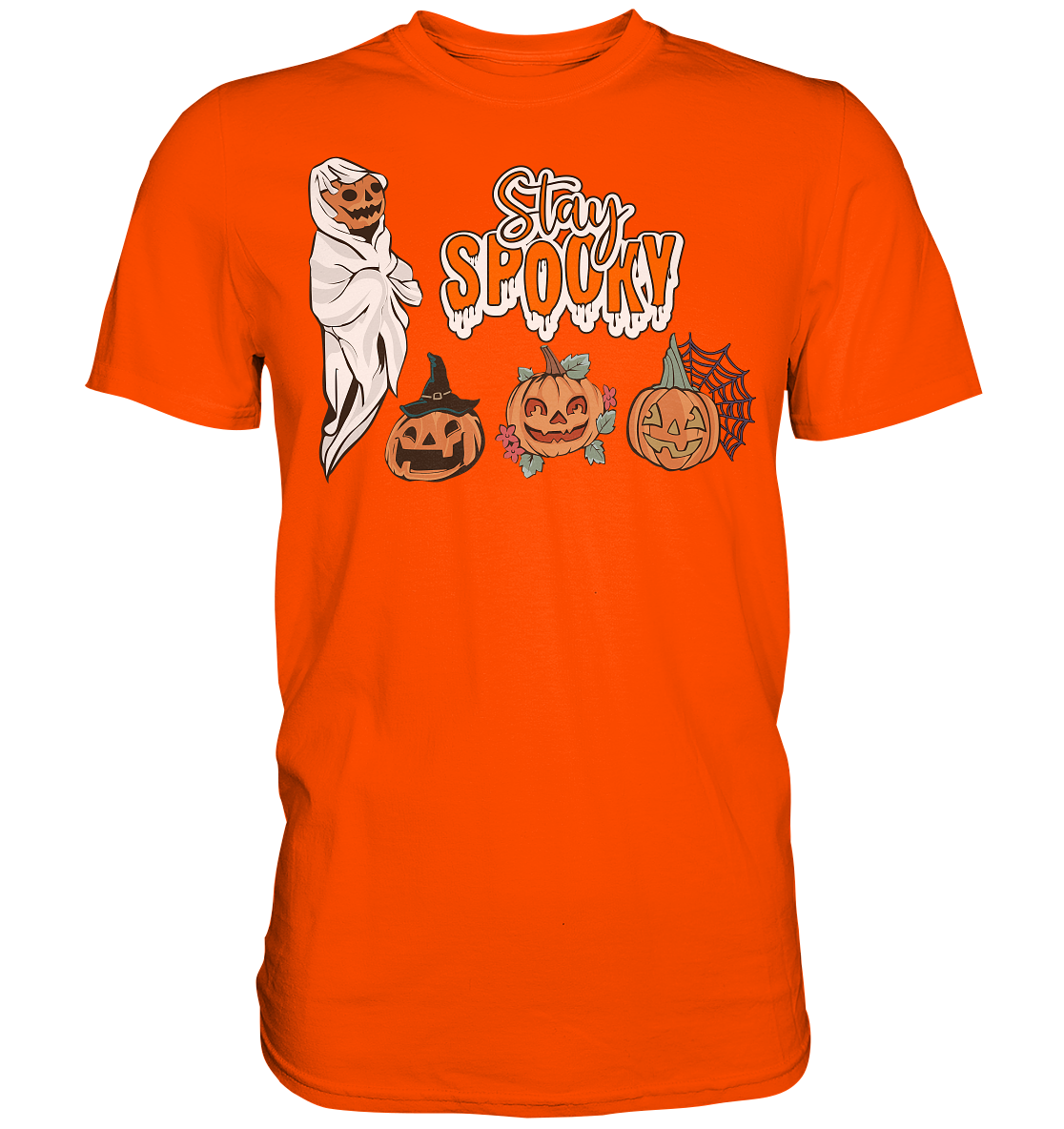 Kürbis Shirt, Halloween Shirt, Herbst T-Shirt, Kürbis Gesichter Shirt, Halloween Outfit, Stay Spooky, Halloween Kostüm  - Premium Shirt