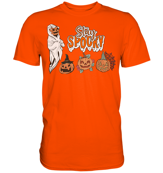 Kürbis Shirt, Halloween Shirt, Herbst T-Shirt, Kürbis Gesichter Shirt, Halloween Outfit, Stay Spooky, Halloween Kostüm  - Premium Shirt