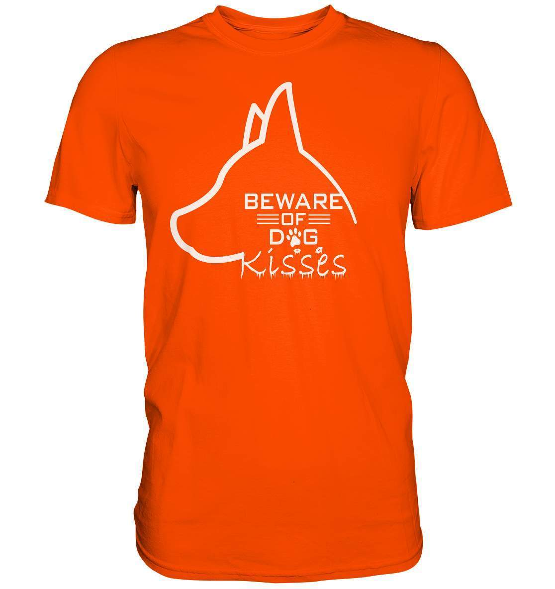 Achtung Hundeküsse - Lustiges Hunde - Premium Shirt-auf den hund gekommen,dog,freude,geburtstgasgeschenk,Geschenk,geschenkidee,humor,hund,hundebesitzer,hundefan,hundehalter,hundeliebhaber,hundeshirt,spaß