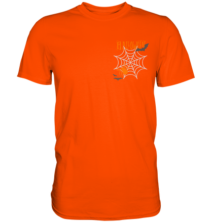 Halloween Shirt, Boo Halloween, Herbst T-Shirt, Kürbis Gesichter Shirt, Halloween Outfit, Spinnenetz, Halloween Kostüm  - Premium Shirt