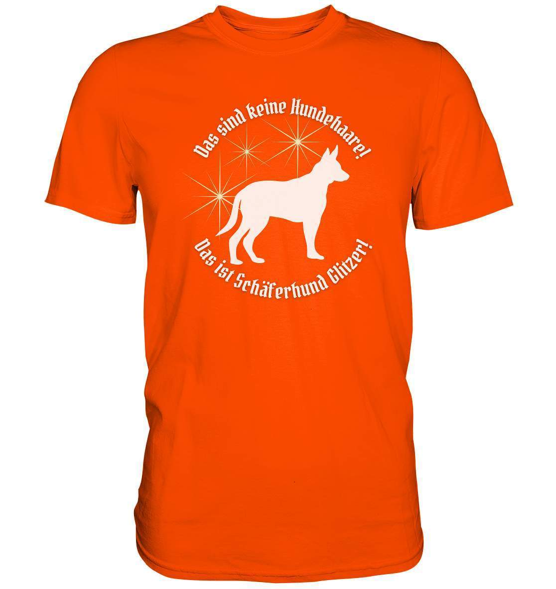 Das sind Keine Hundehaare das ist Glitzer - Schäferhund - Premium Shirt-auf den hund gekommen,dog,freude,geburtstgasgeschenk,geschenkidee,humor,hund,hundebesitzer,hundefan,hundehalter,hundeliebhaber,hundeshirt,spaß