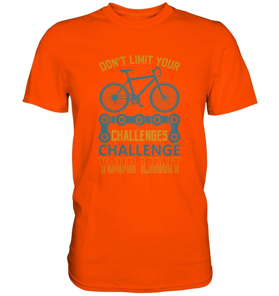 Fahrrad Don't limit your Challenges Challenge your Limit - Premium Shirt-bike,bike damen,Don't limit your Challenges Challenge your Limit,e-bike trekking,fahrrad,fahrrad damen,fahrrad einfach,fahrrad fahren,fahrrad herren,fahrrad test,fahrradbekleidung,fahrradtour,mountainbike