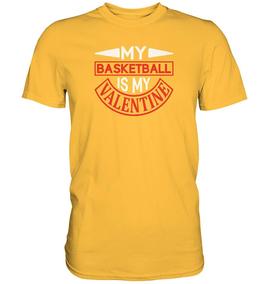 Valentinstag My Basketball is my Valentine - Premium Shirt-14 Februar,Anti Valentinstag,be my valentine,frisch verliebt,für verliebte,große Liebe,lover,My Basketball is my Valentine,tag der verliebten,valentines day,Valentinstag,Valentinstag Geschenk,Valentinstag Ideen